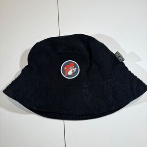 Buc-ee’s Black Corduroy Lined Bucket  Hat Print Logo Beaver Summer